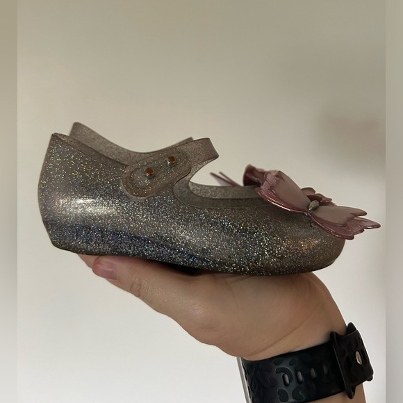 MINI MELISSA ULTRAGIRL FLY III BB - GLITTER SILVER/PINK - Picture 4 of 8